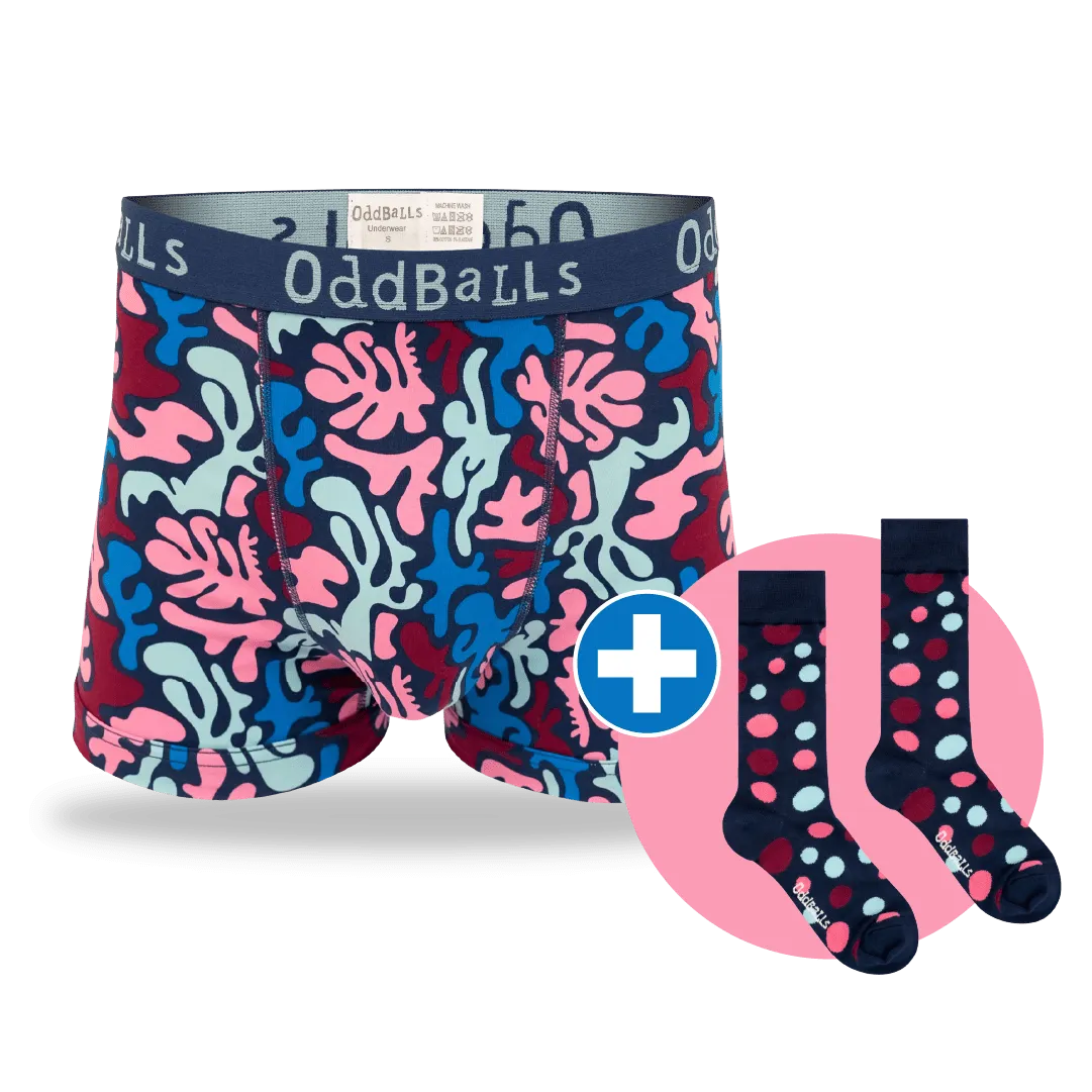 06 Month Pre-Paid: Mens Boxer Shorts & Free Socks - Monthly Subscription [G2]