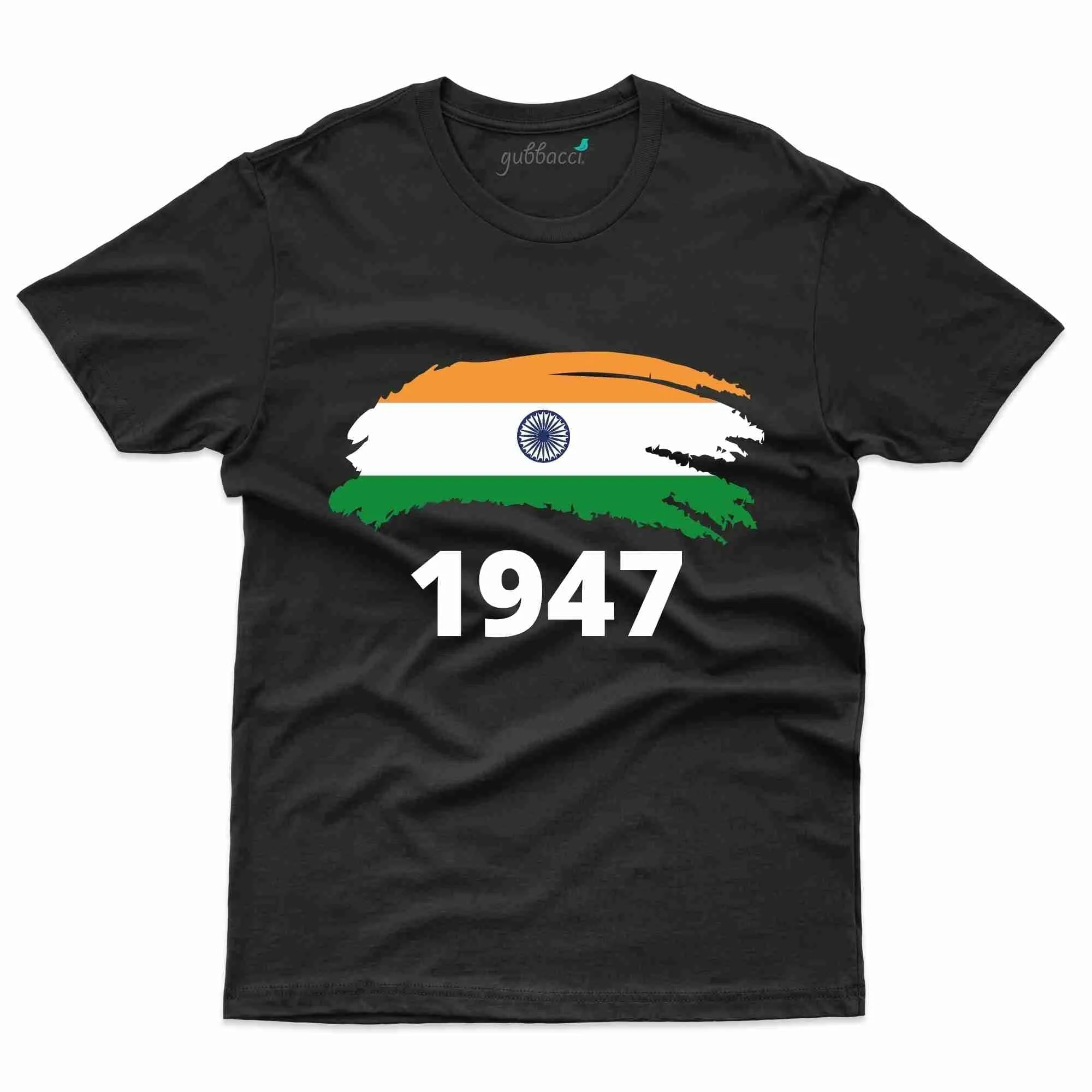 1947 Flag Design T-shirt - Independence Day Collection