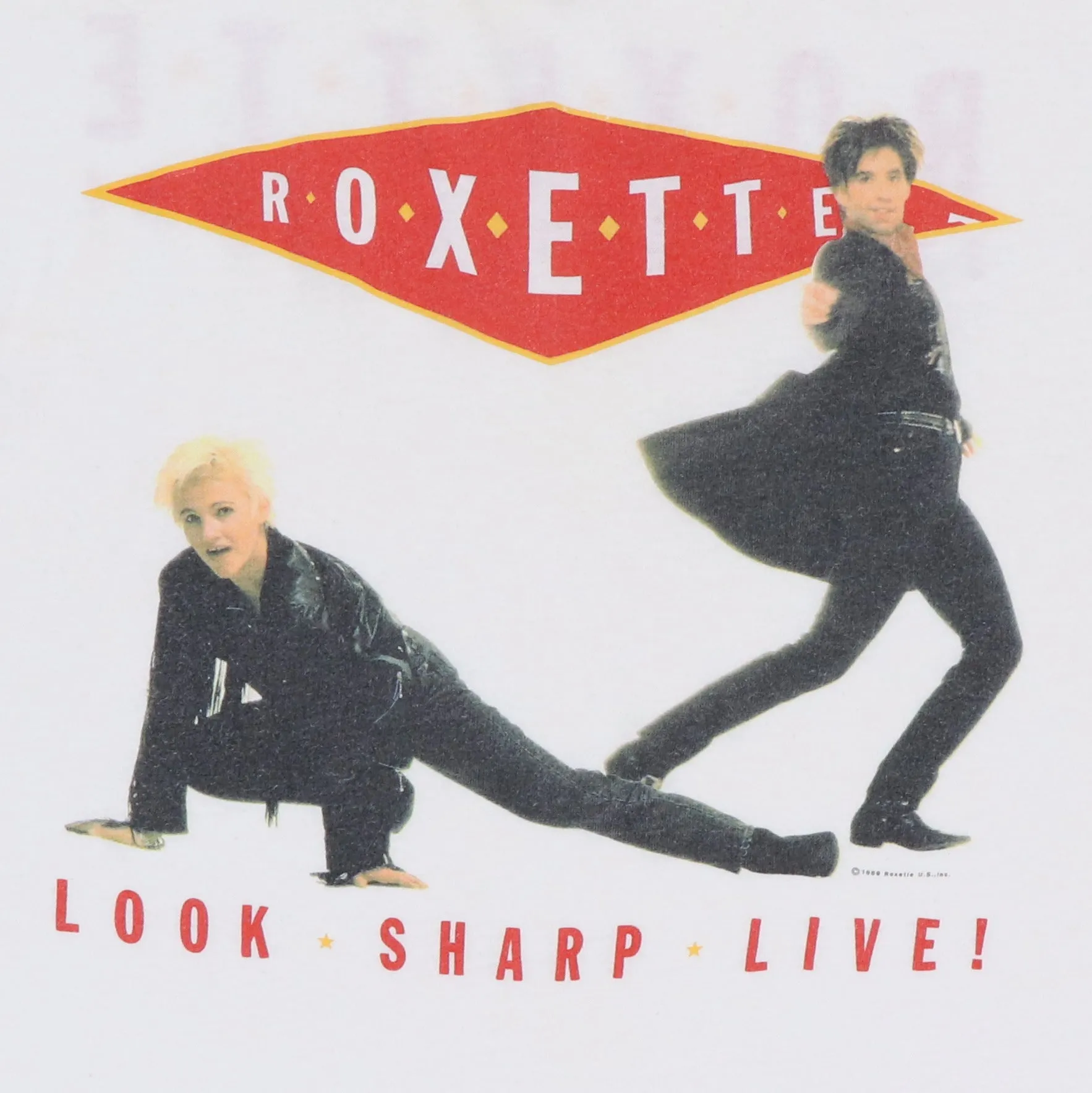 1989 Roxette Look Sharp Live Tour Shirt