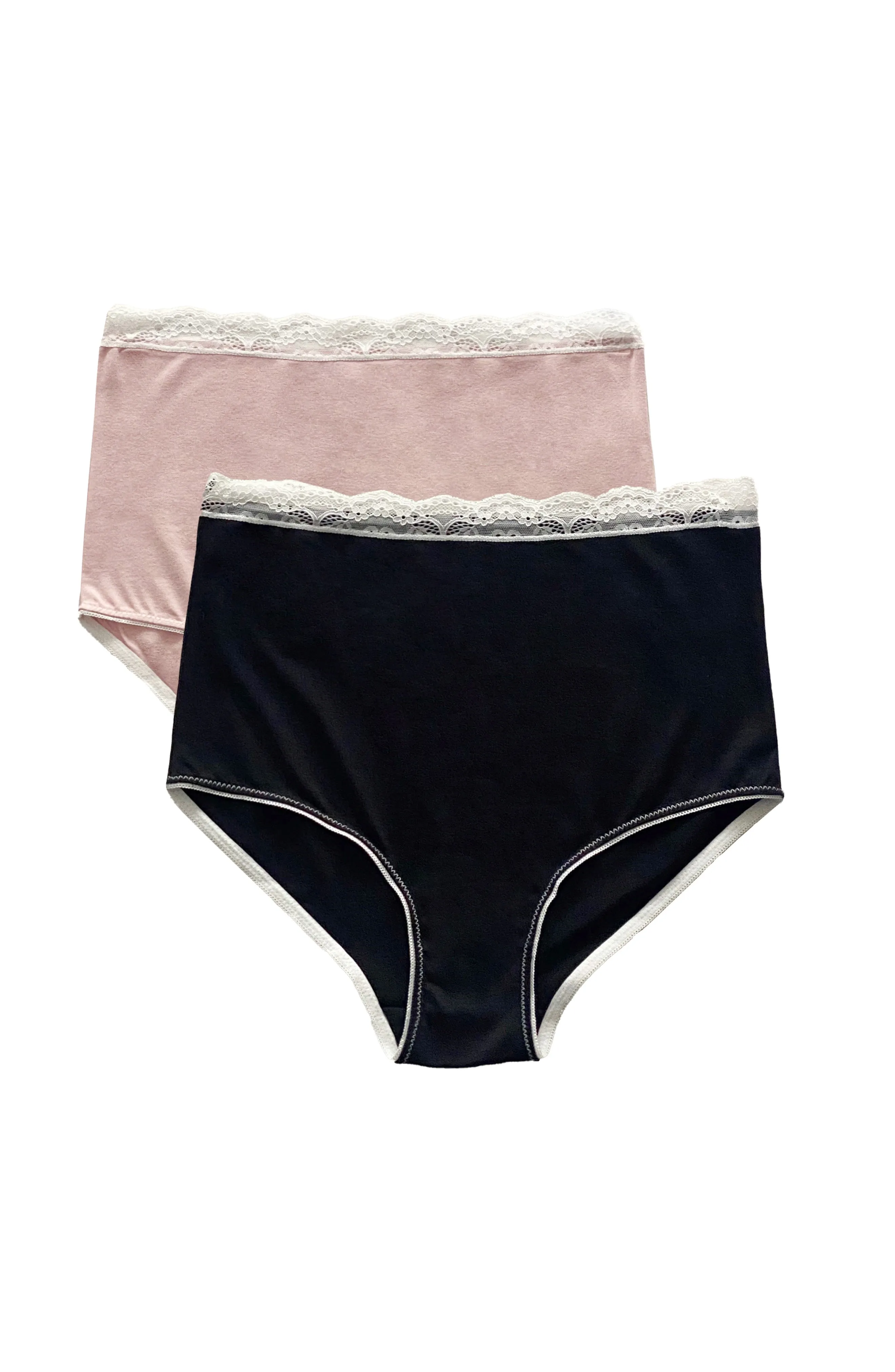 2-pack - Gracie Bamboo Maternity Underwear in Pink/Black