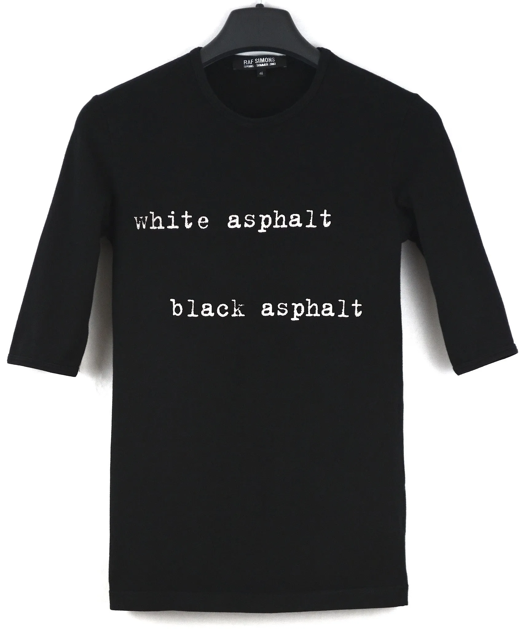 2003 Compact Stretch Jersey 'White Asphalt, Black Asphalt' T-shirt (Black)