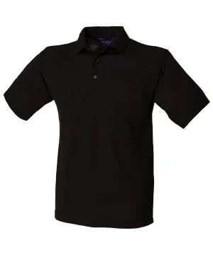 65/35 Classic piqu polo shirt | Black