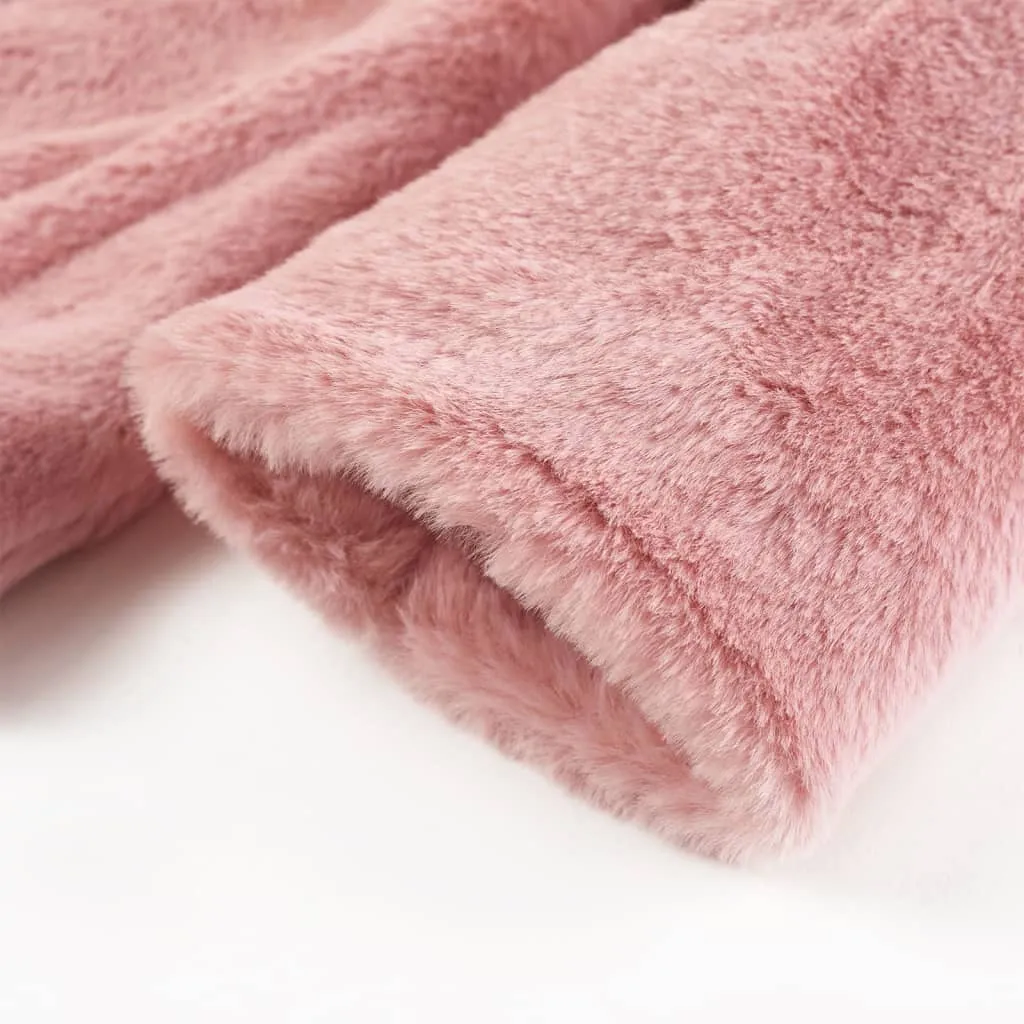 Adorable Kids' Faux Fur Coat - Pink, Size 92 for Toddlers (1.5-2 Years) | Warm & Stylish Winter Wear