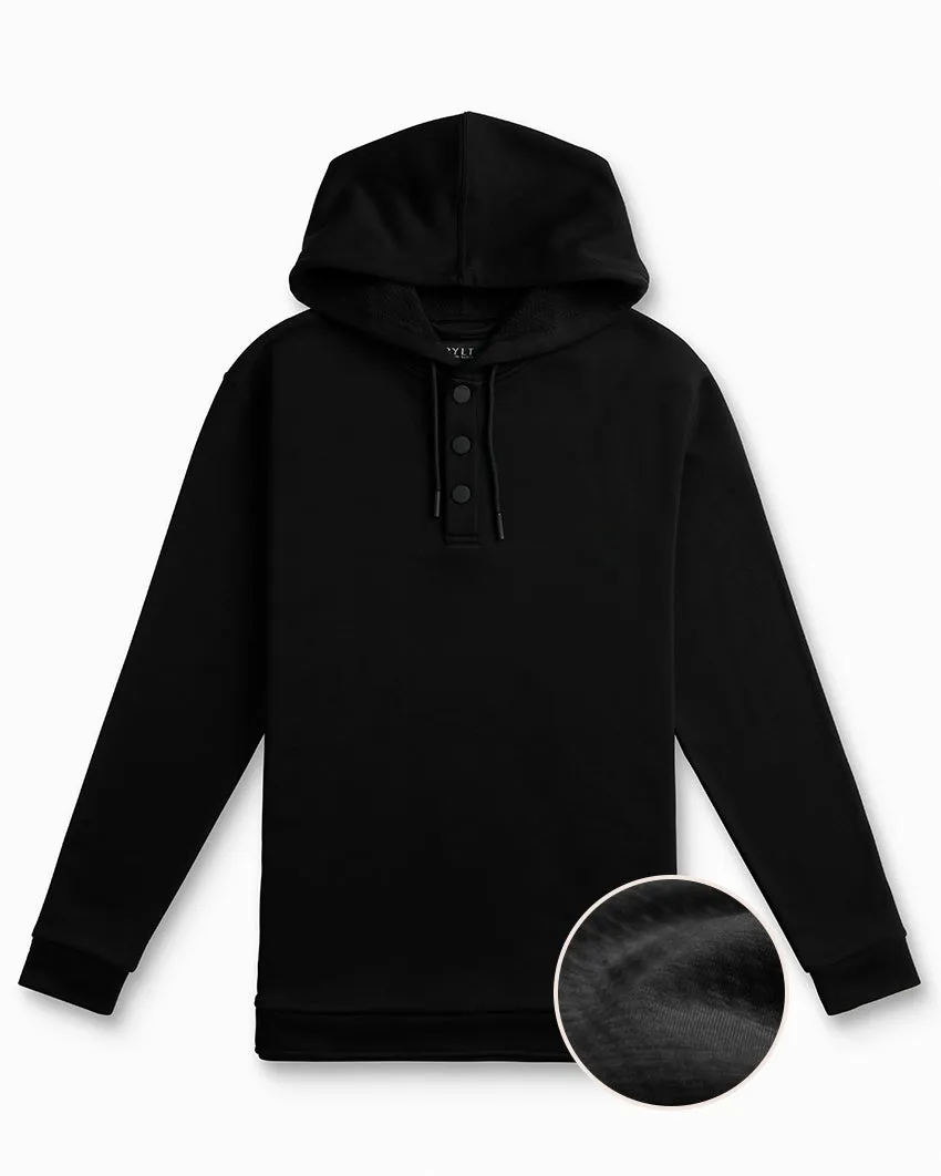 Adventure Fleece Hooded Henley