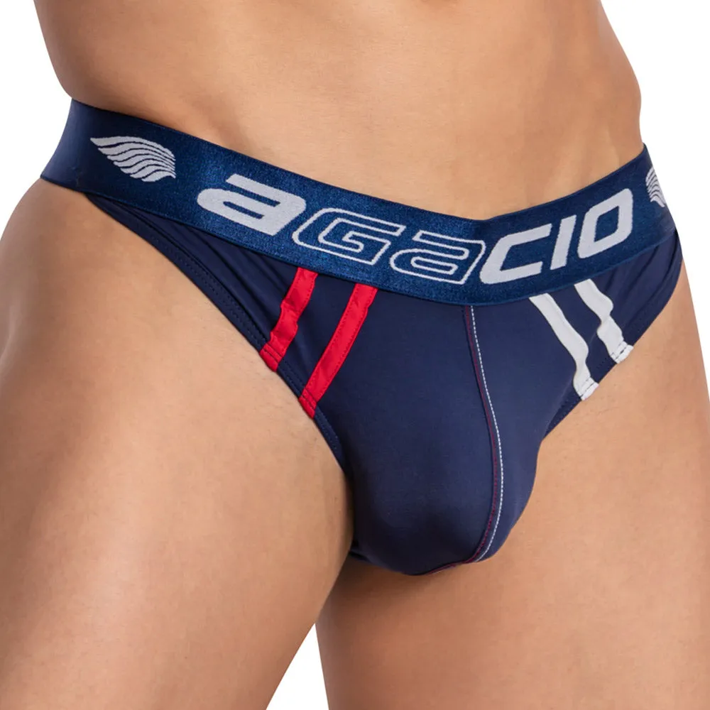 Agacio AGK032 Color Slash V-Shaped Thong