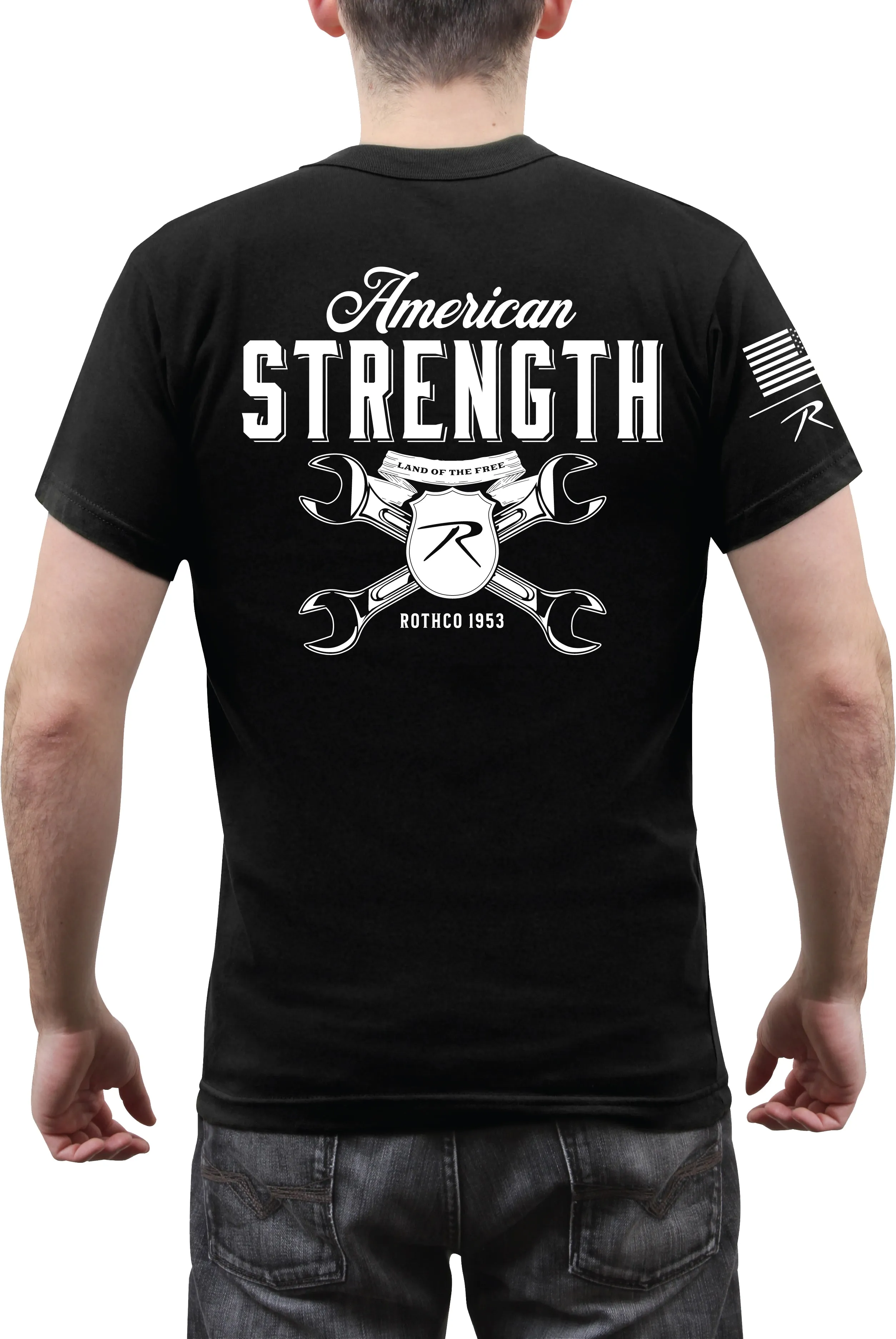 American Strength Land of the Free Black T-Shirt