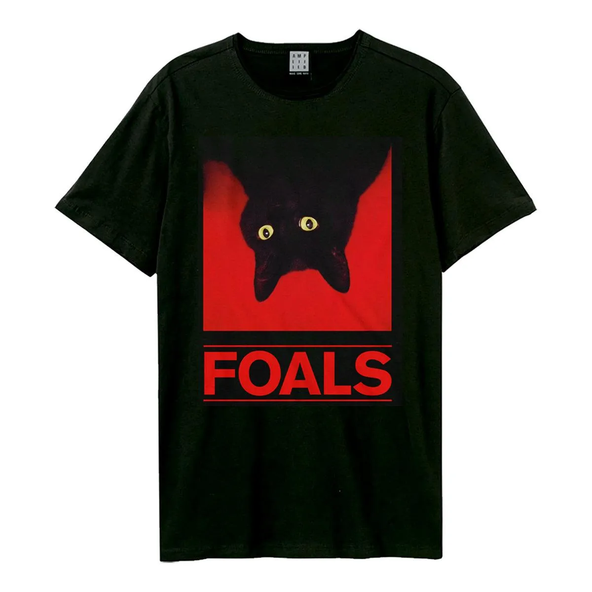 Amplified Unisex Adult Black Cat Foal T-Shirt