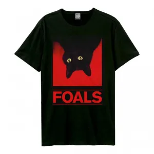 Amplified Unisex Adult Black Cat Foal T-Shirt