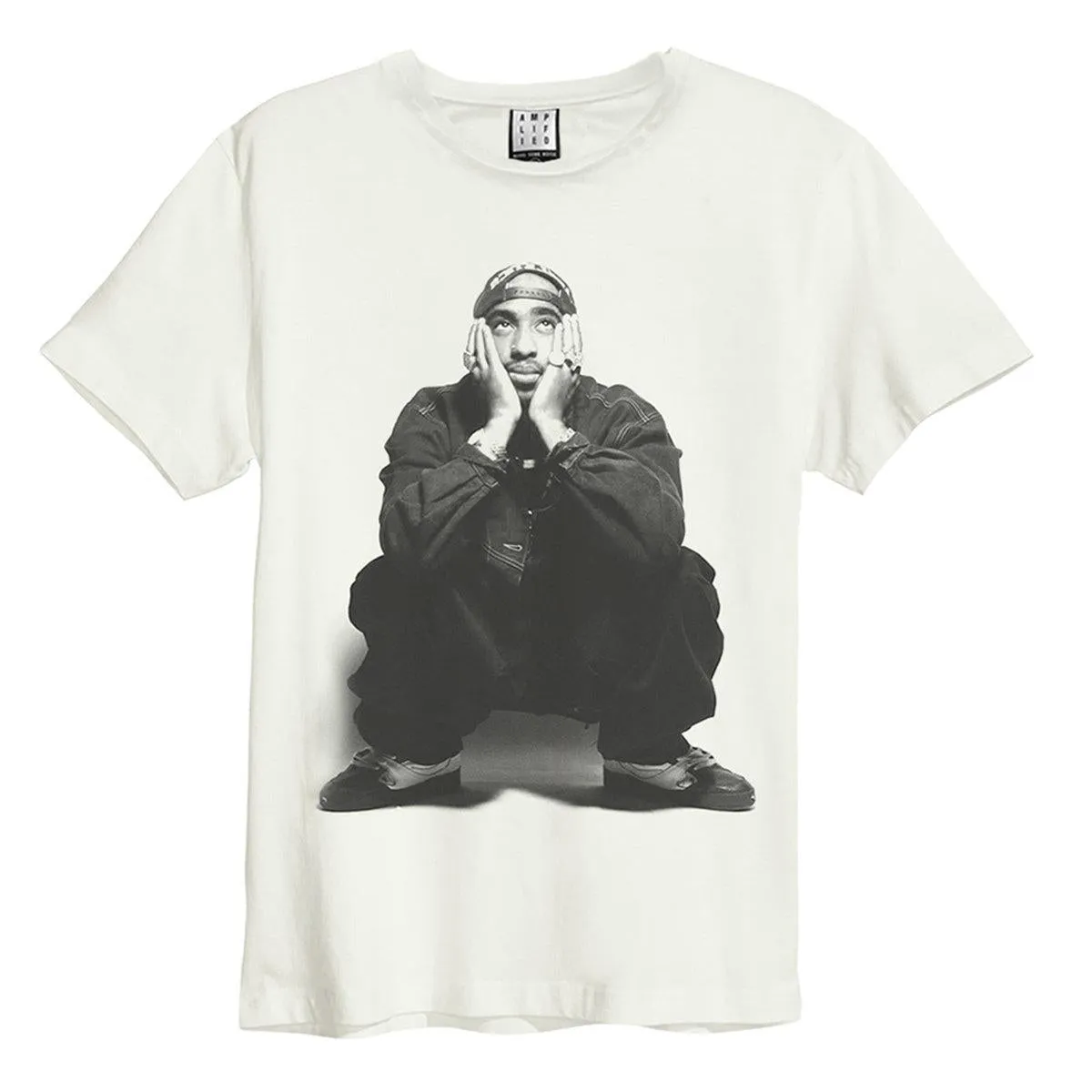 Amplified Unisex Adult Contemplation Tupac Shakur T-Shirt