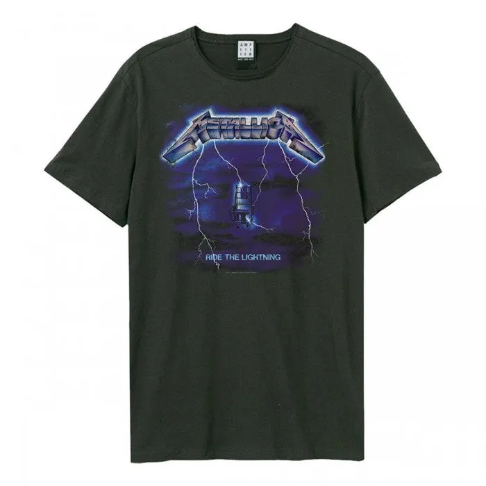 Amplified Unisex Adult Ride The Lightning Metallica Vintage T-Shirt