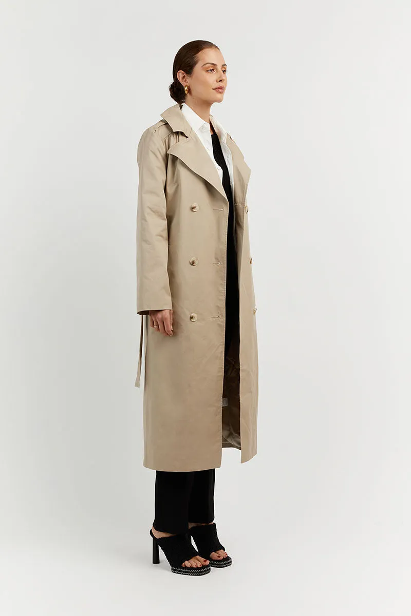 ASPEN STONE COTTON TRENCH COAT