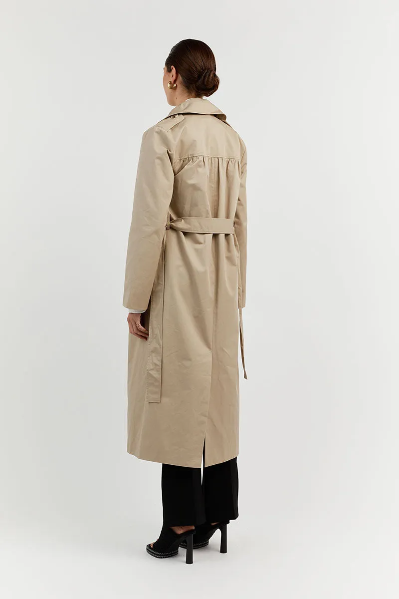 ASPEN STONE COTTON TRENCH COAT