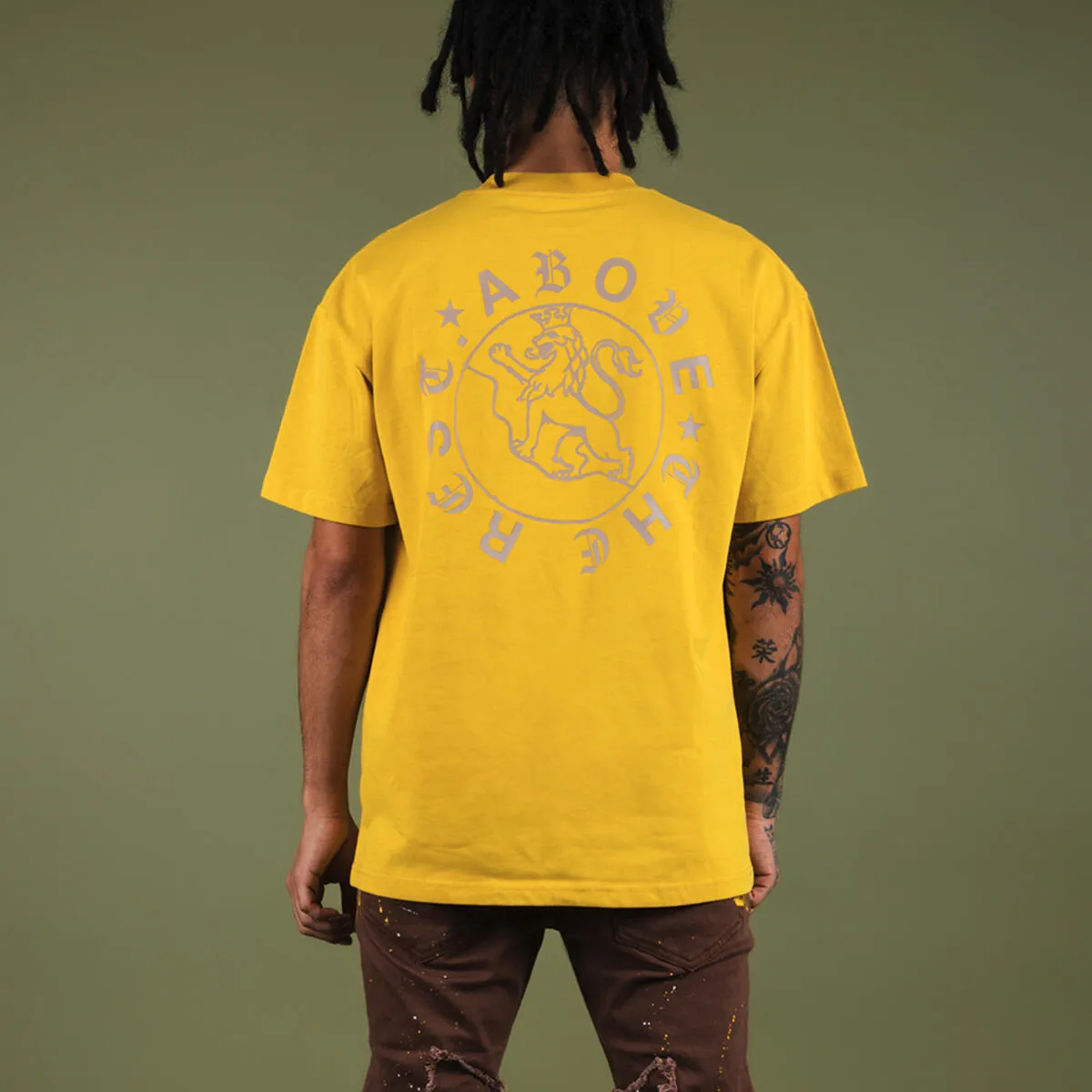 Au Dessus Du Reste LUX Heavy Weight Tee - Yellow