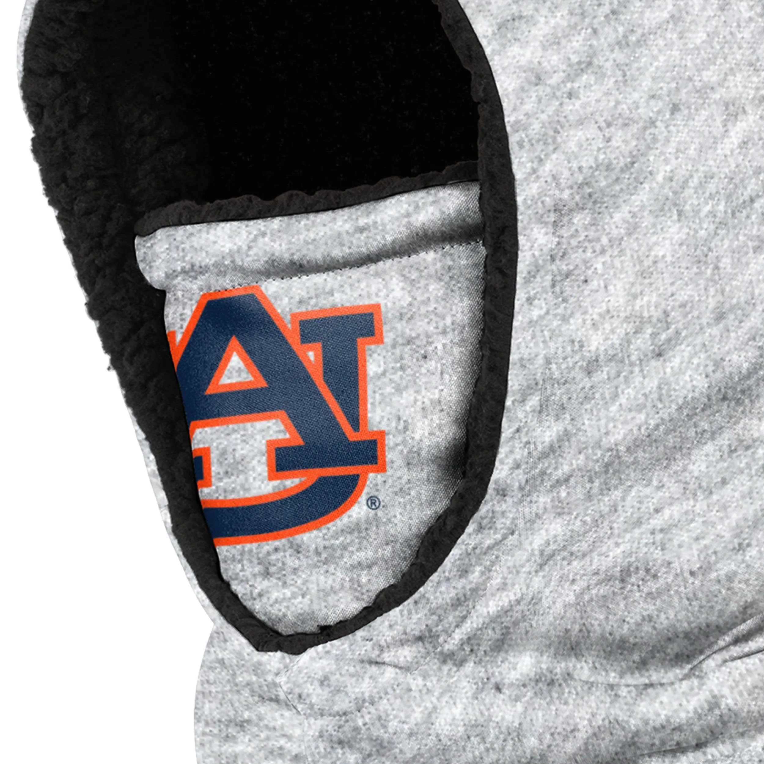 Auburn Tigers NCAA Heather Grey Big Logo Hooded Gaiter Scarf