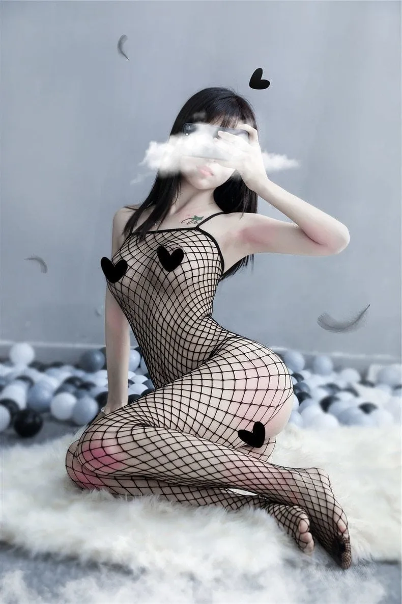 Babydoll Fishnet Bodysuit