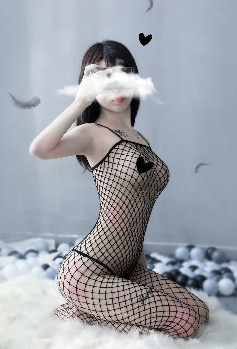 Babydoll Fishnet Bodysuit