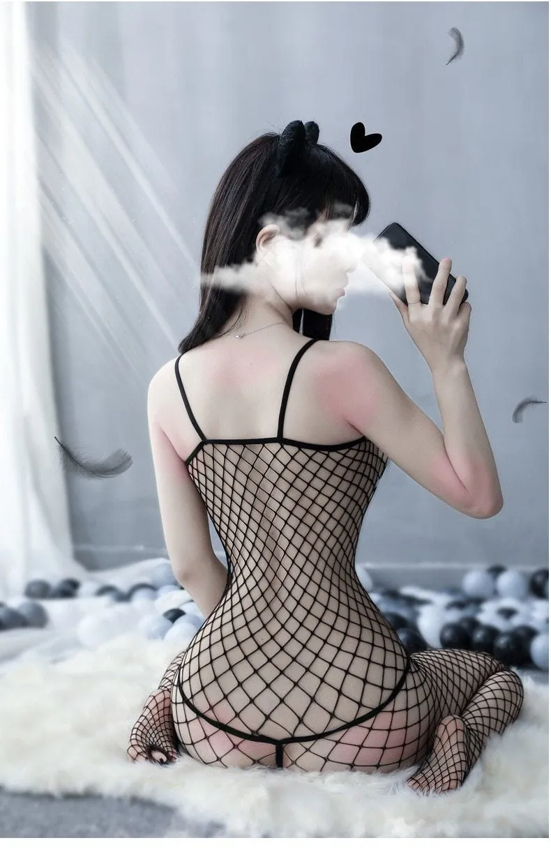 Babydoll Fishnet Bodysuit