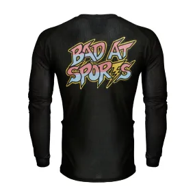 Bad At Sports Carbon Long Sleeve Gravel T-shirt