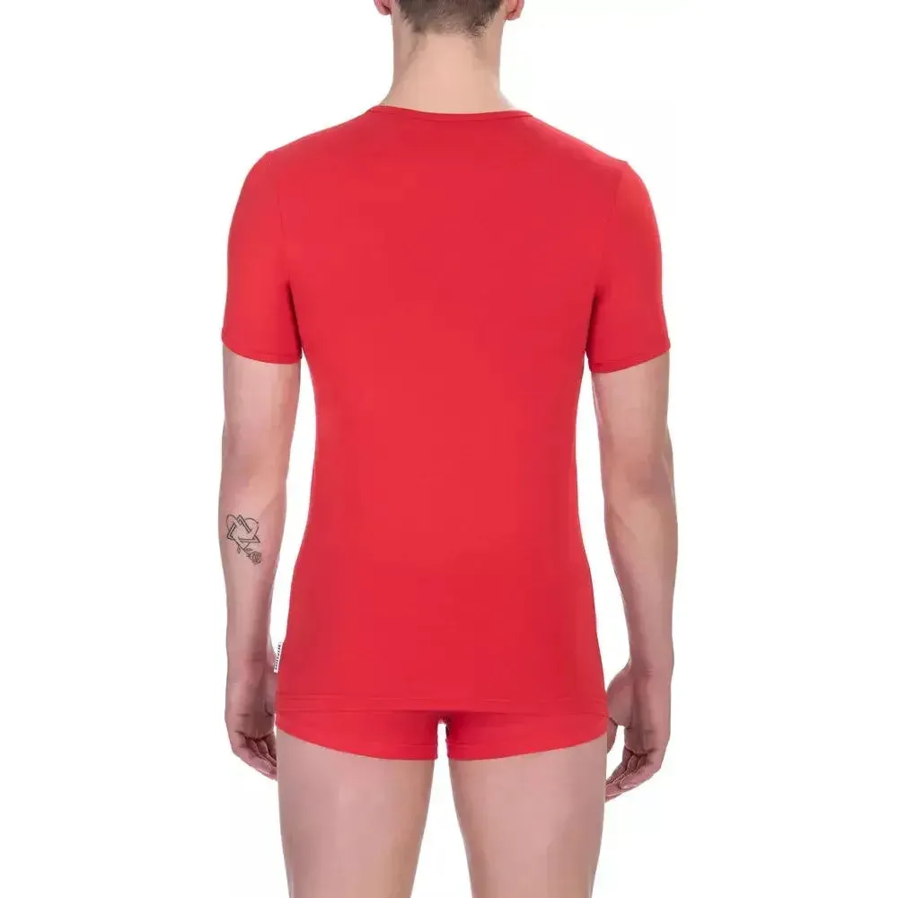 Bikkembergs Red Cotton Men's T-Shirt