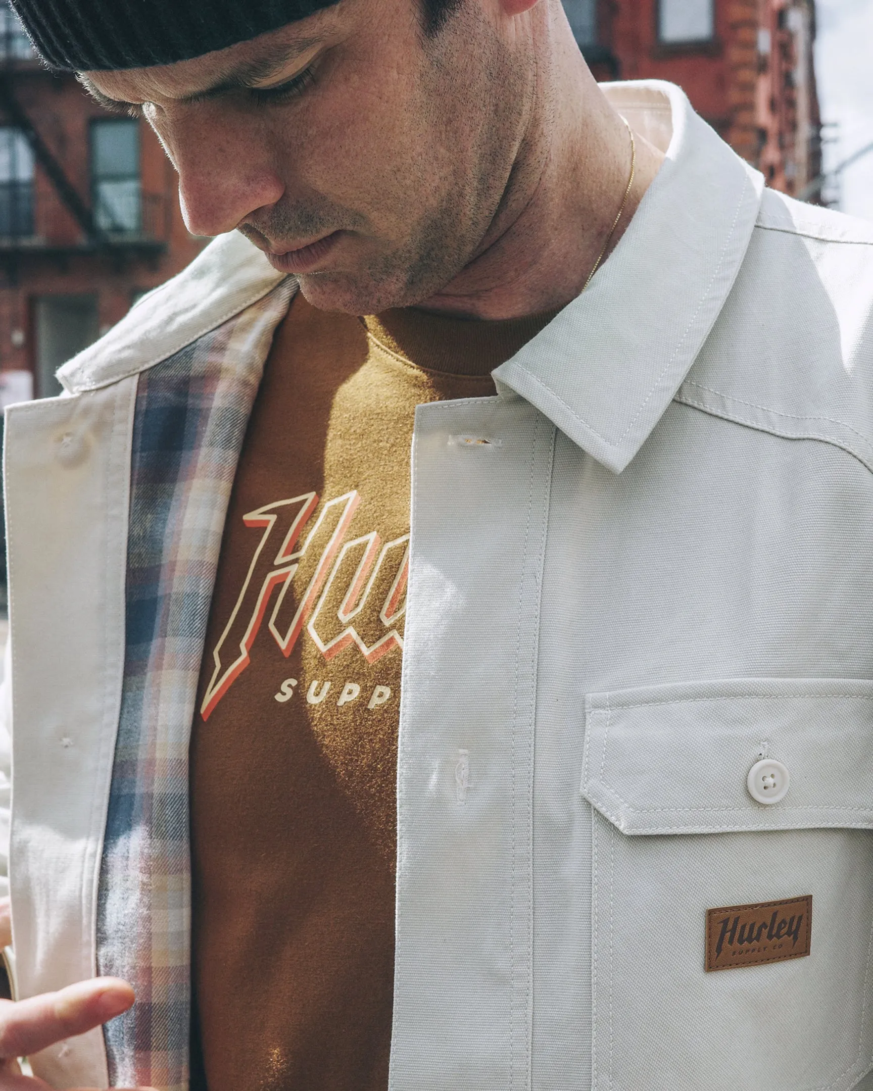 Bixby Flannel Lined Canvas Long Sleeve