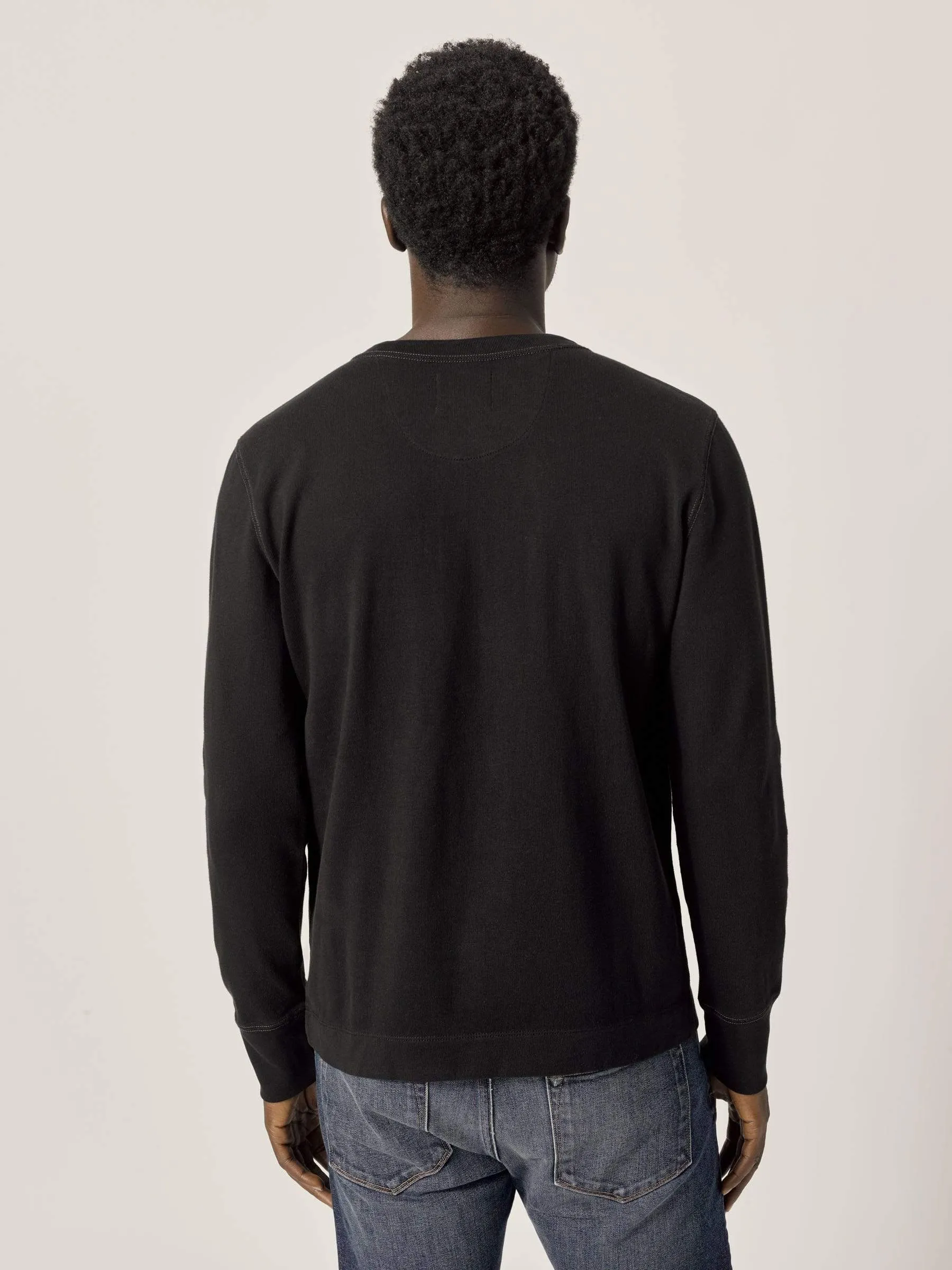 Black Field-Spec Cotton Surplus Henley