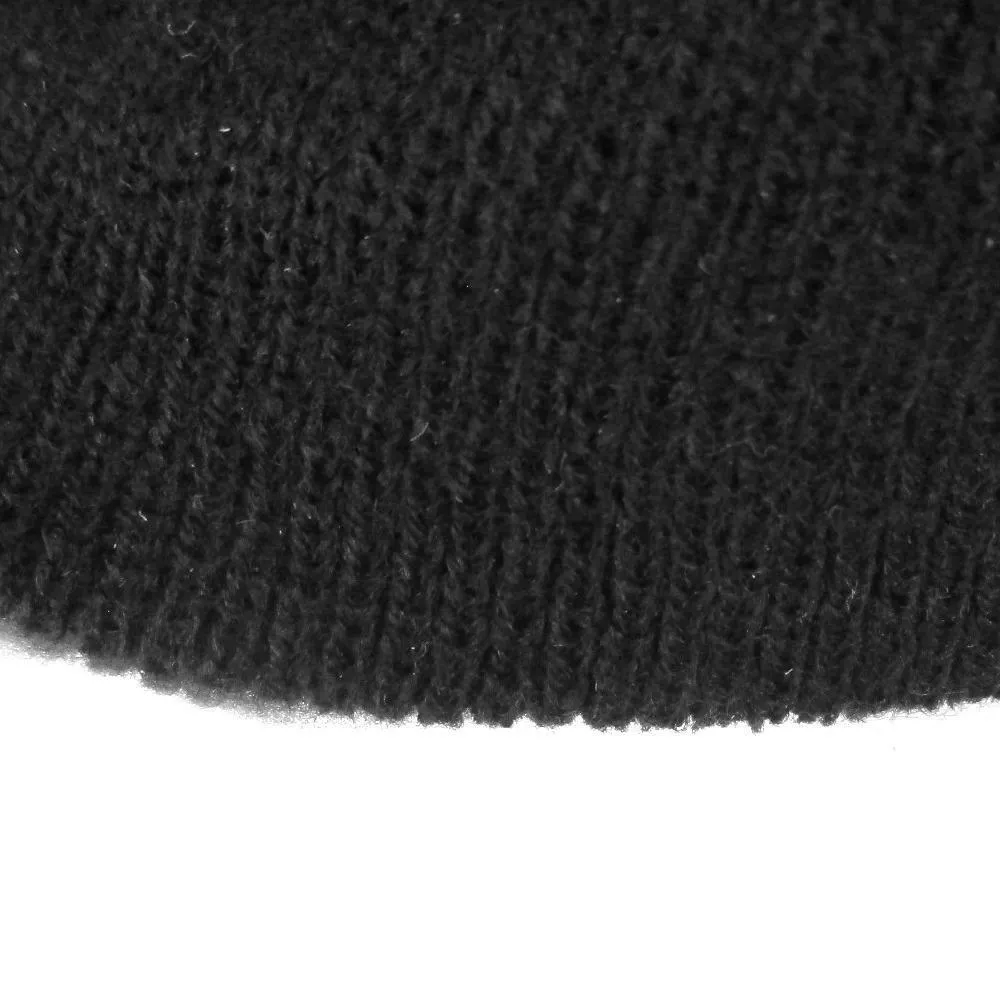 Black Knitted 3 Hole Balaclava