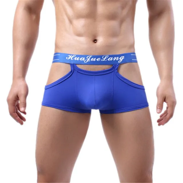 Breathable Spandex Solid Color Beach Men's Underwear