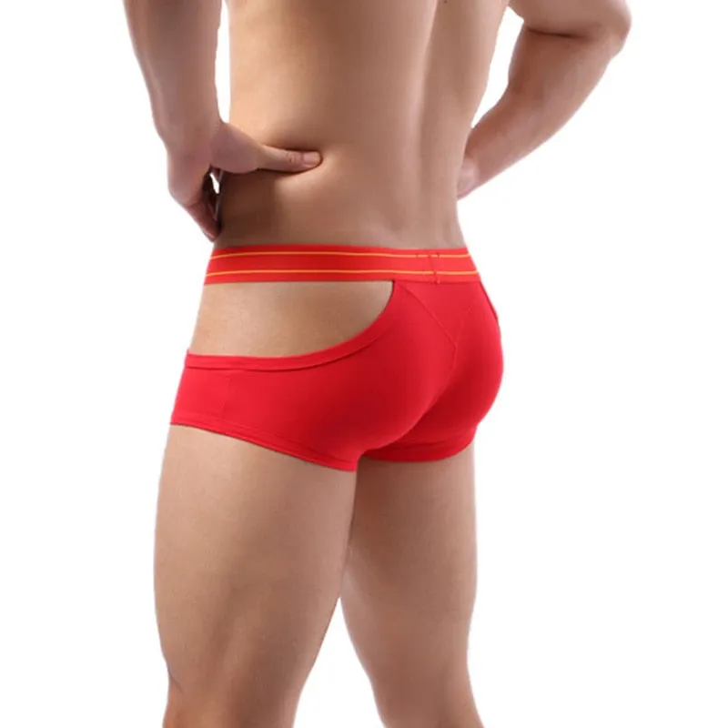 Breathable Spandex Solid Color Beach Men's Underwear