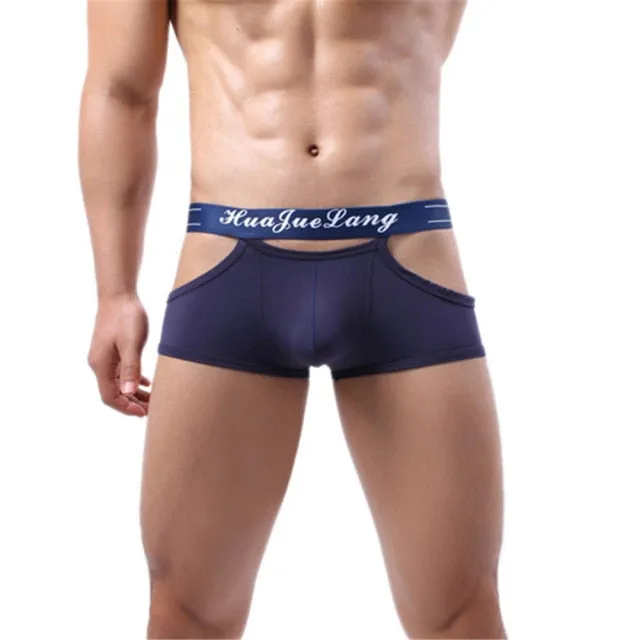 Breathable Spandex Solid Color Beach Men's Underwear