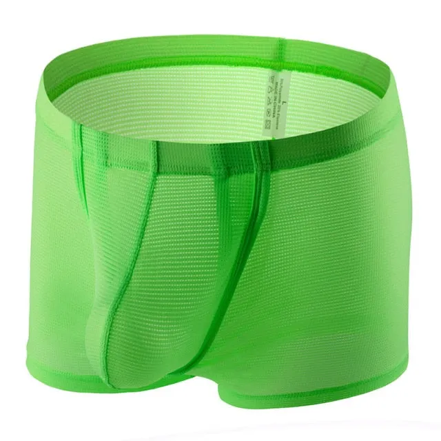 Breathable Transparent Solid Men Underwear