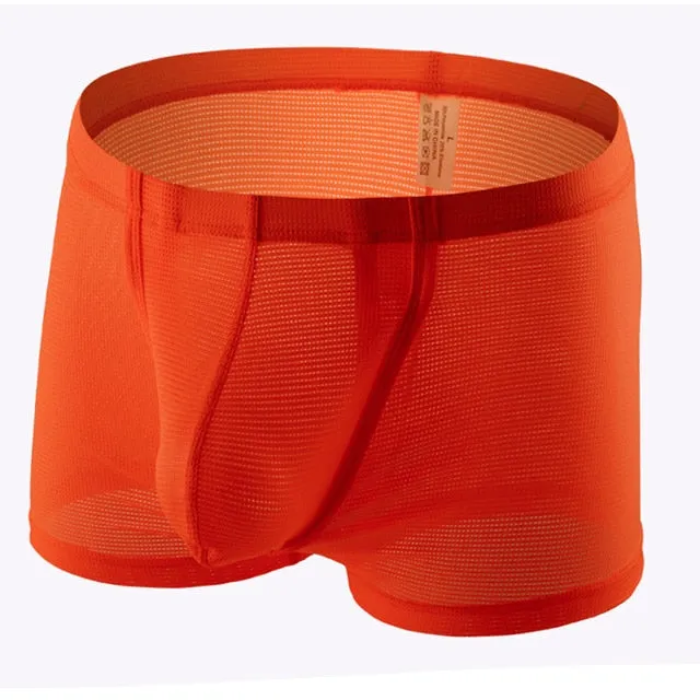 Breathable Transparent Solid Men Underwear