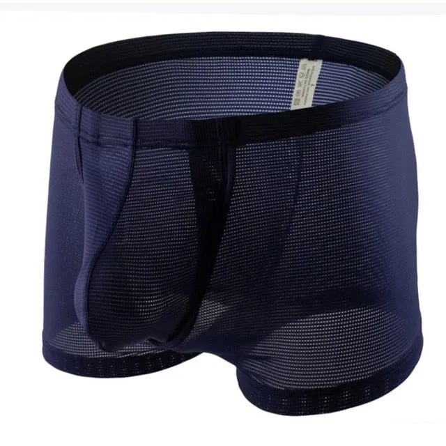 Breathable Transparent Solid Men Underwear