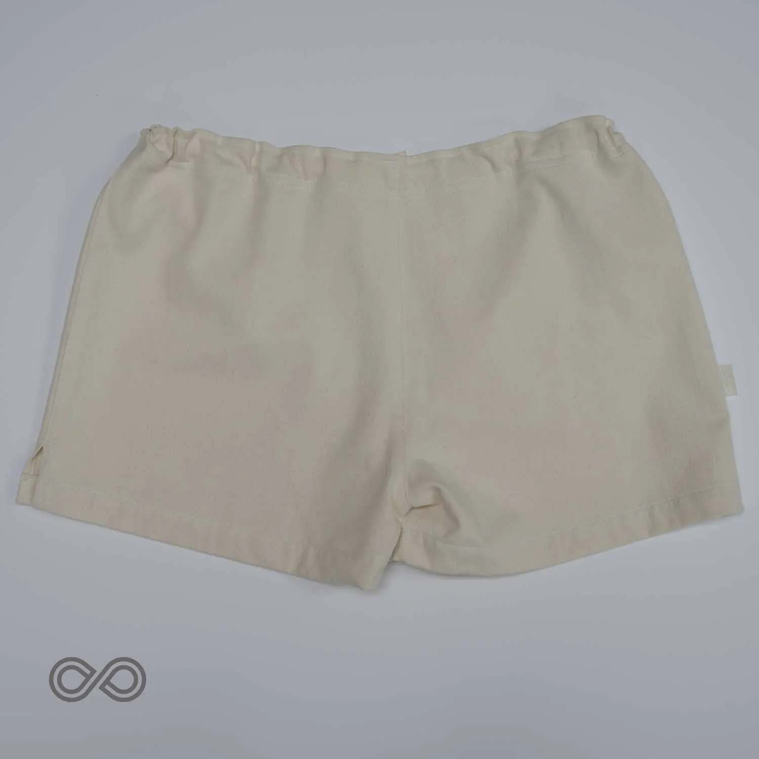 BUXTON Elastic-free 100% Organic Cotton Twill Drawstring Boxers (Plastic-Free Nut Button, OC Thread, Latex-free, Plastic-free, Polyester-free, Nylon-free, Synthetics-free, 100% Biodegradable)