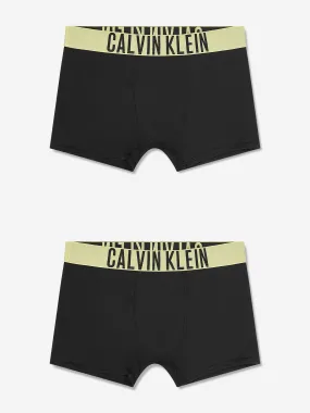 Calvin Klein Boys 2 Pack Boxer Shorts Set in Black