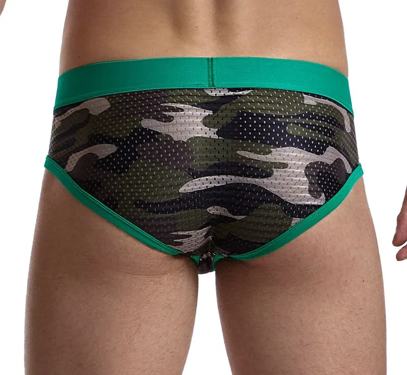 Camouflage Design Nylon Man Briefs