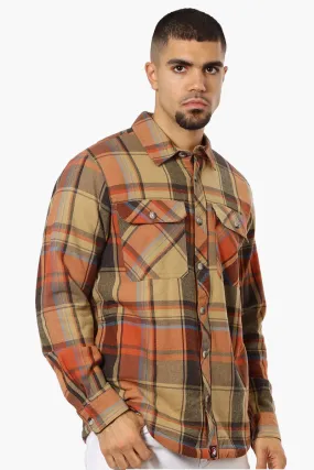 Canada Weahter Gear Plaid Sherpa Lined Shacket - Beige