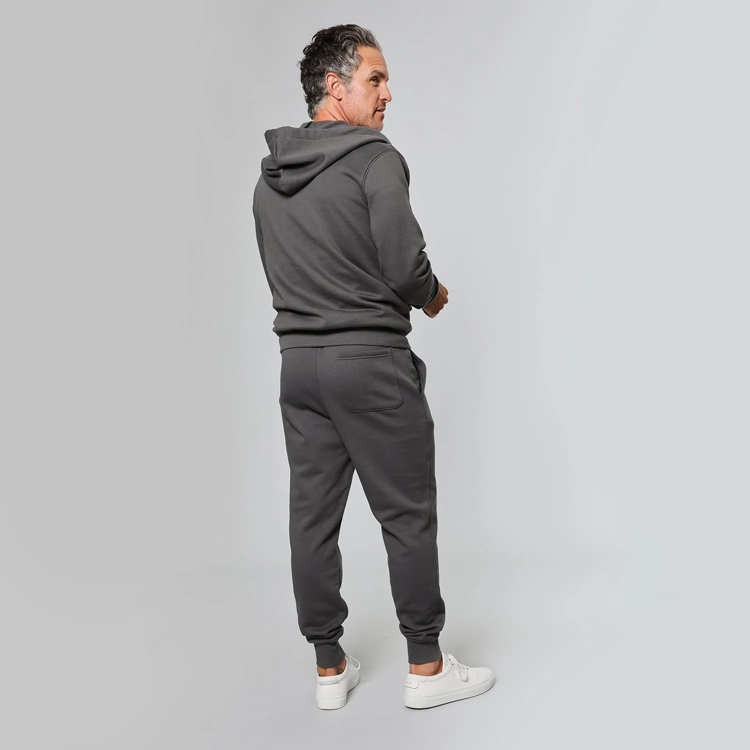 Carbon Fleece Zip Hoodie and Jogger Set