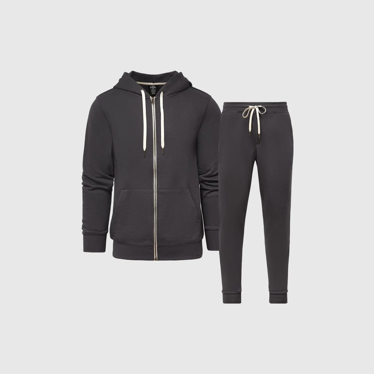 Carbon Fleece Zip Hoodie and Jogger Set