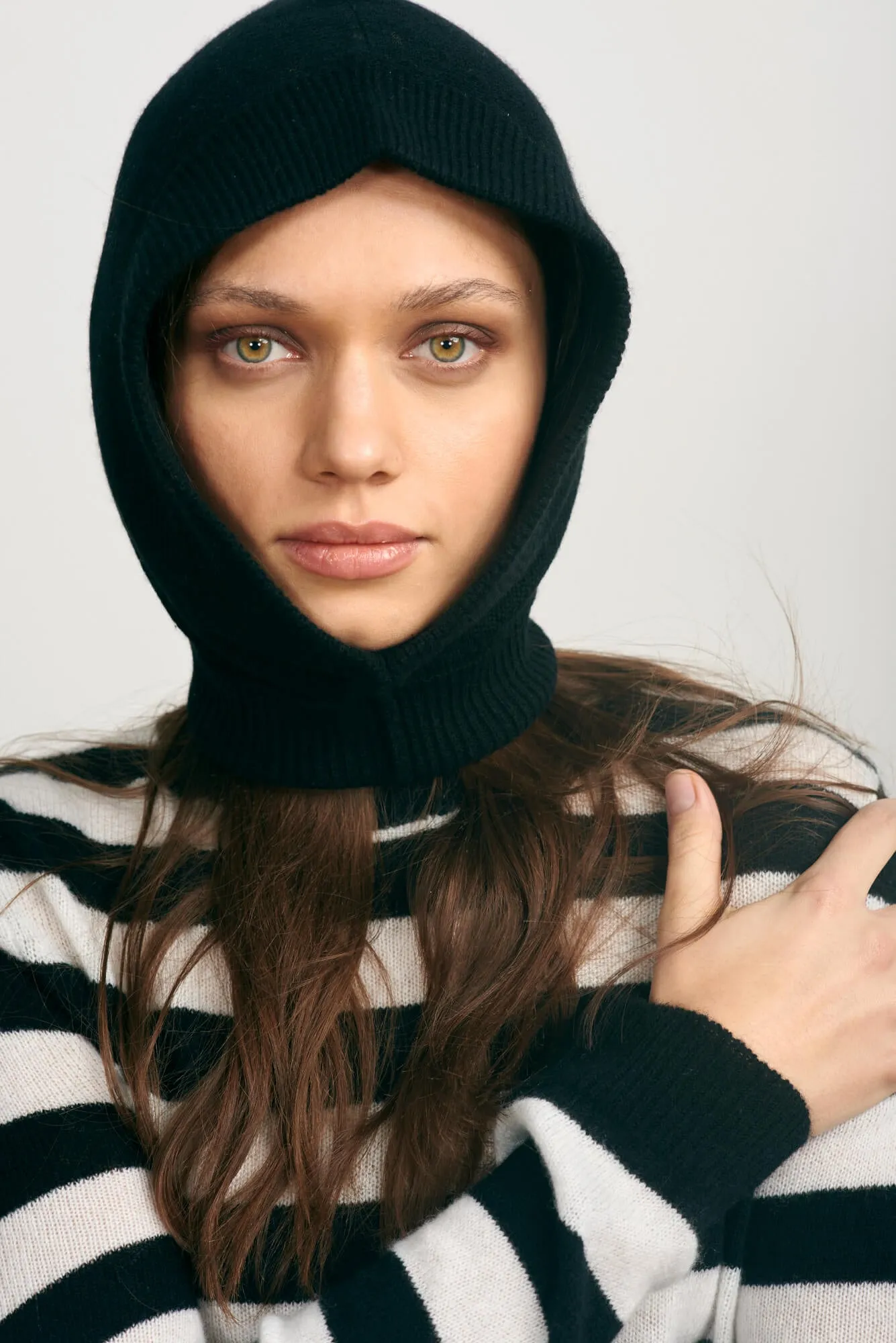 Cashmere Balaclava in Black