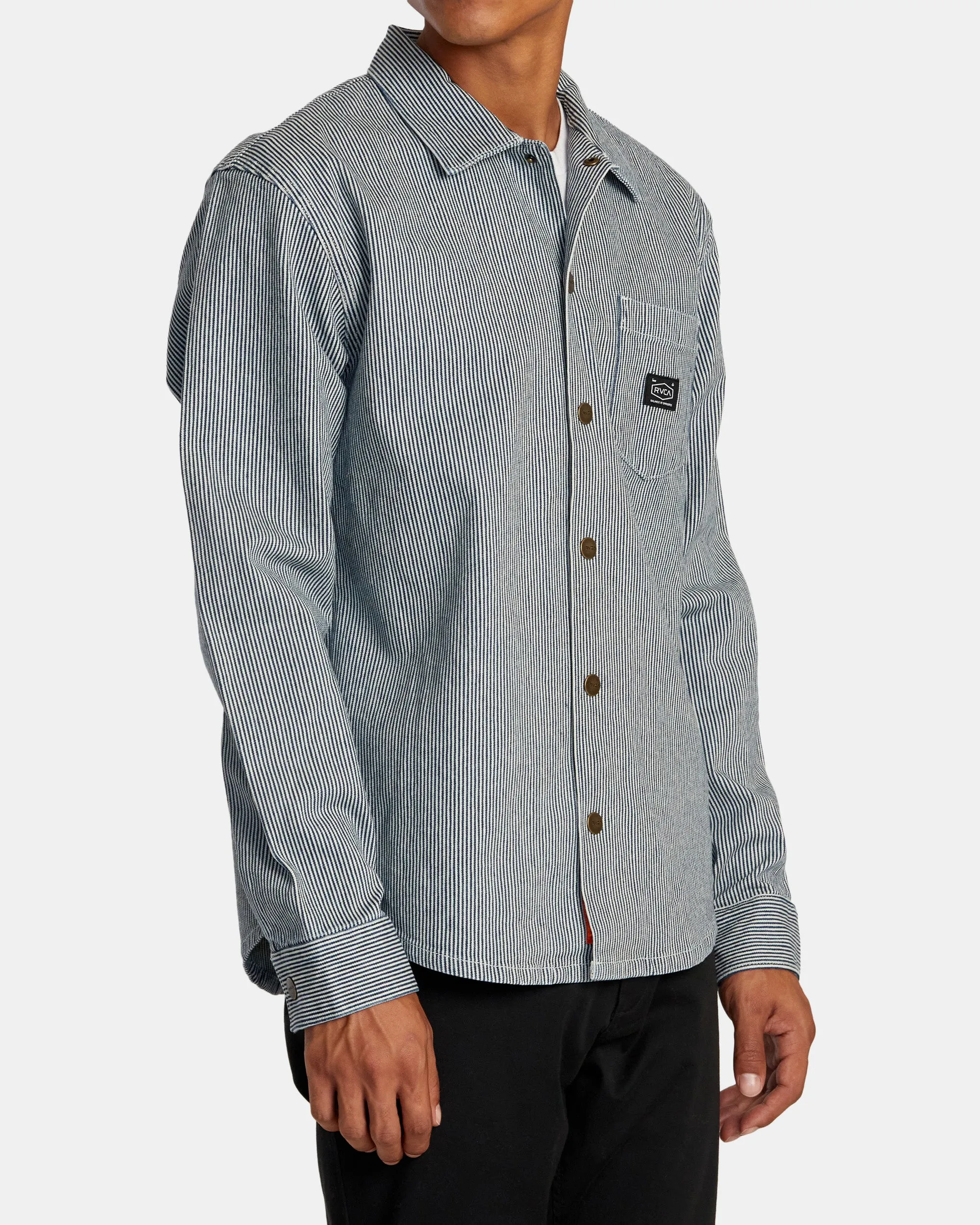 Chainmail Hickory Long Sleeve Overshirt