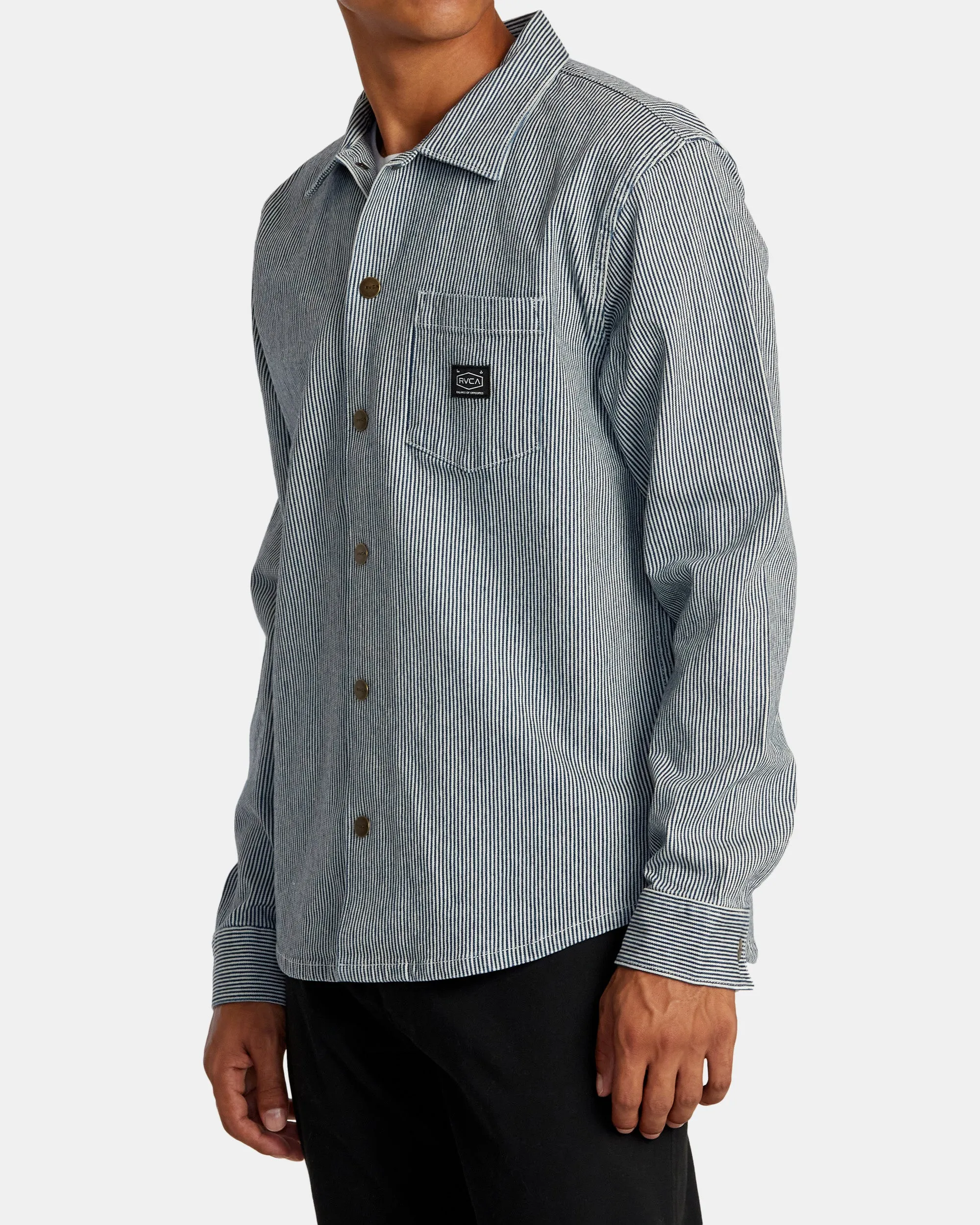 Chainmail Hickory Long Sleeve Overshirt