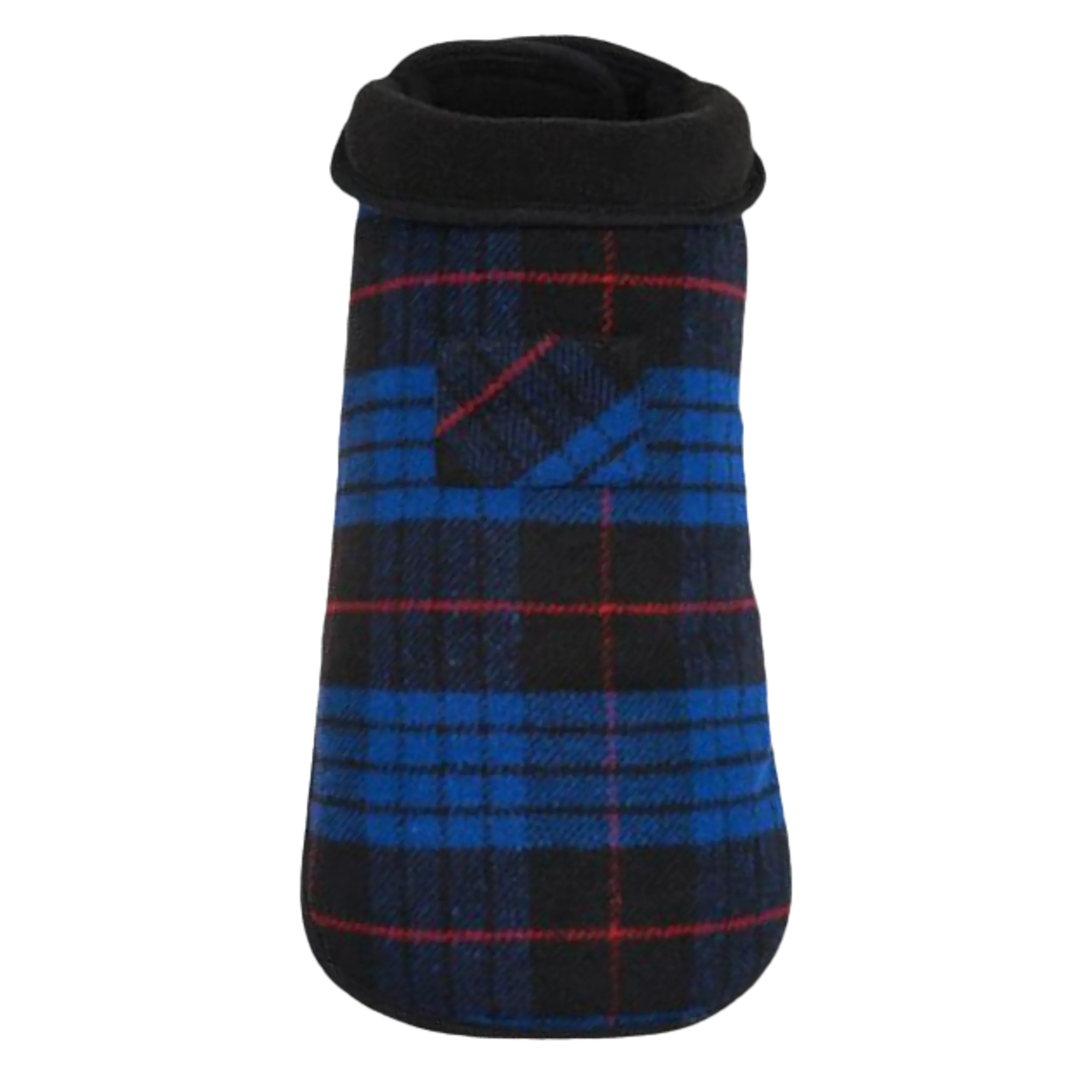 Coat | Blue Plaid Fleece