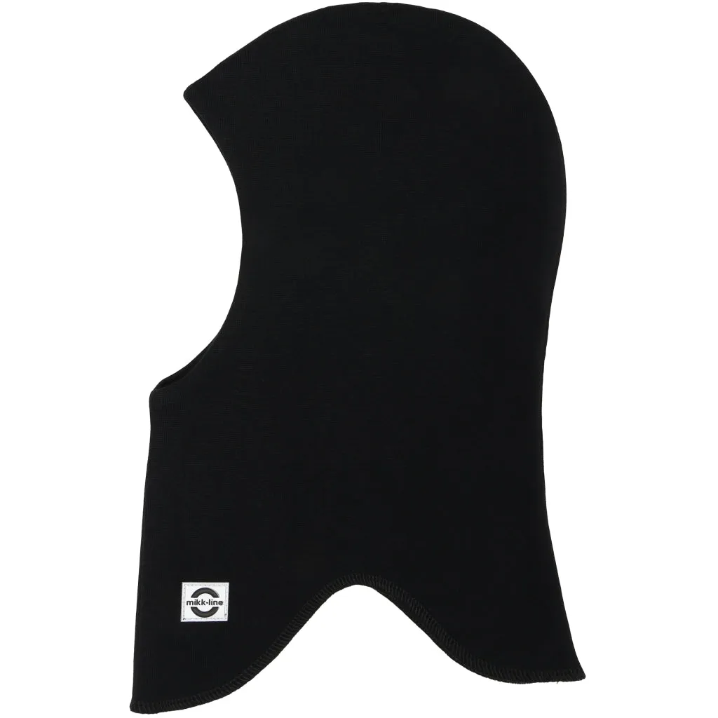 Cotton Balaclava Double Layer - Black