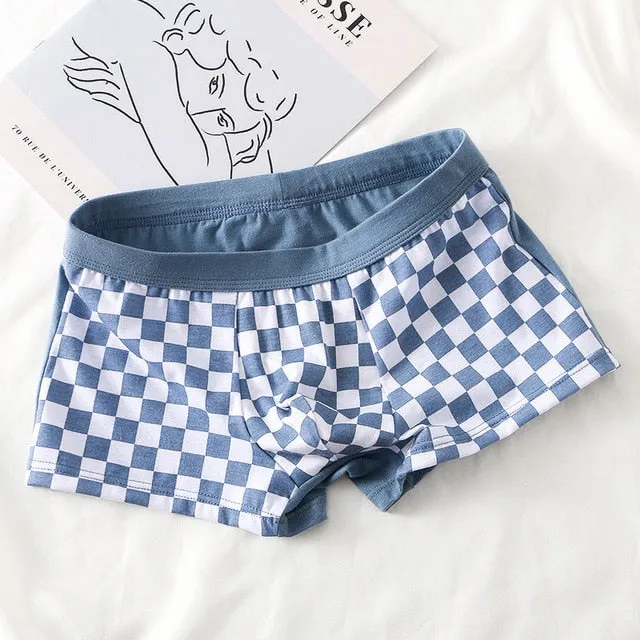 Cotton Checkered Men's Boxer