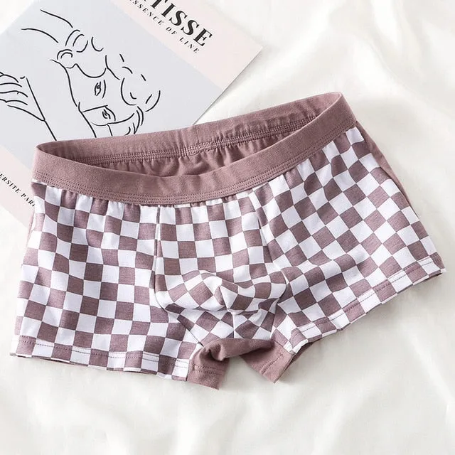 Cotton Checkered Men's Boxer