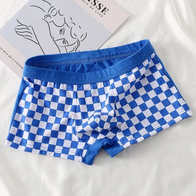 Cotton Checkered Men's Boxer