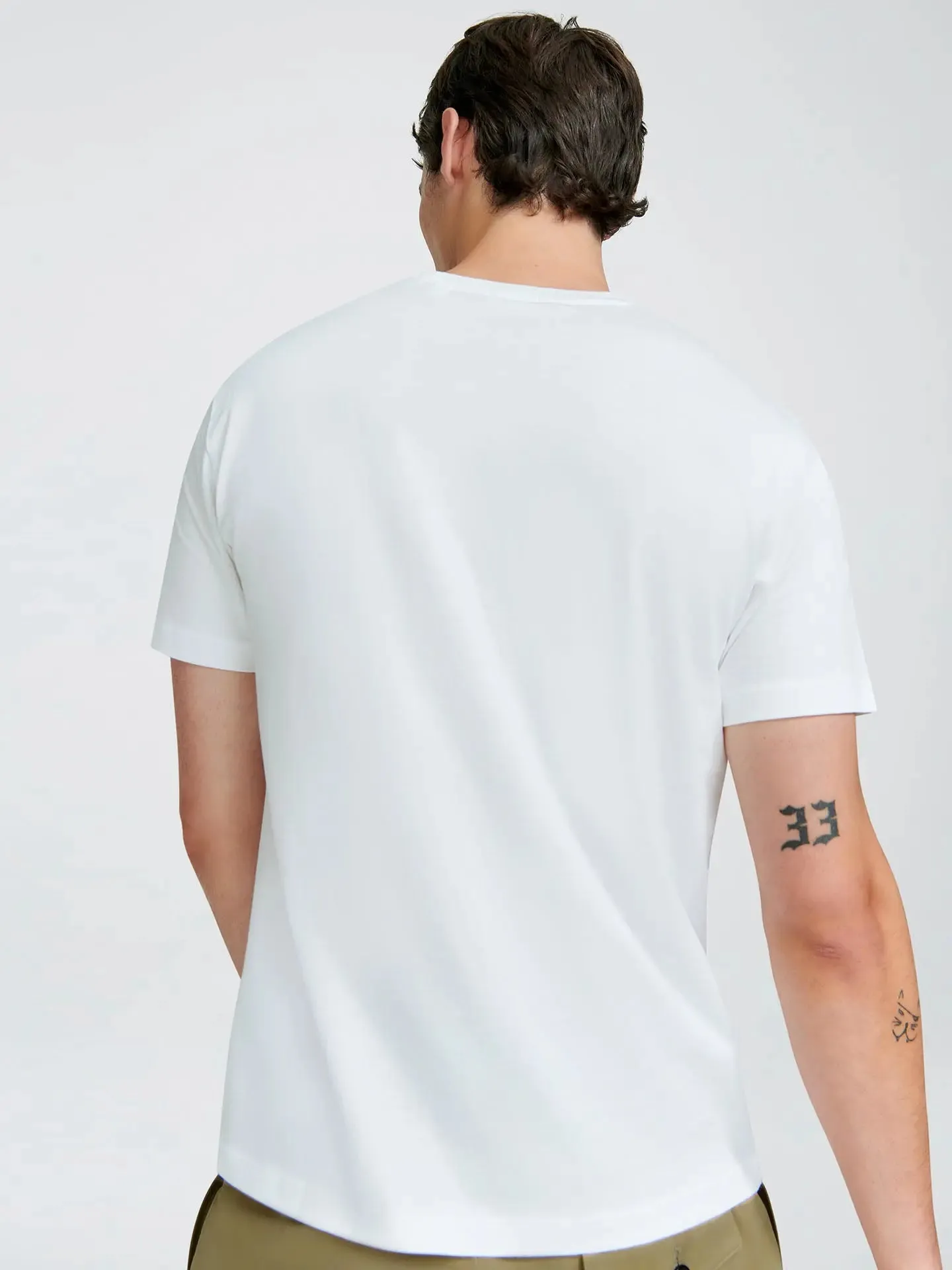 Crew Neck T Shirt- White