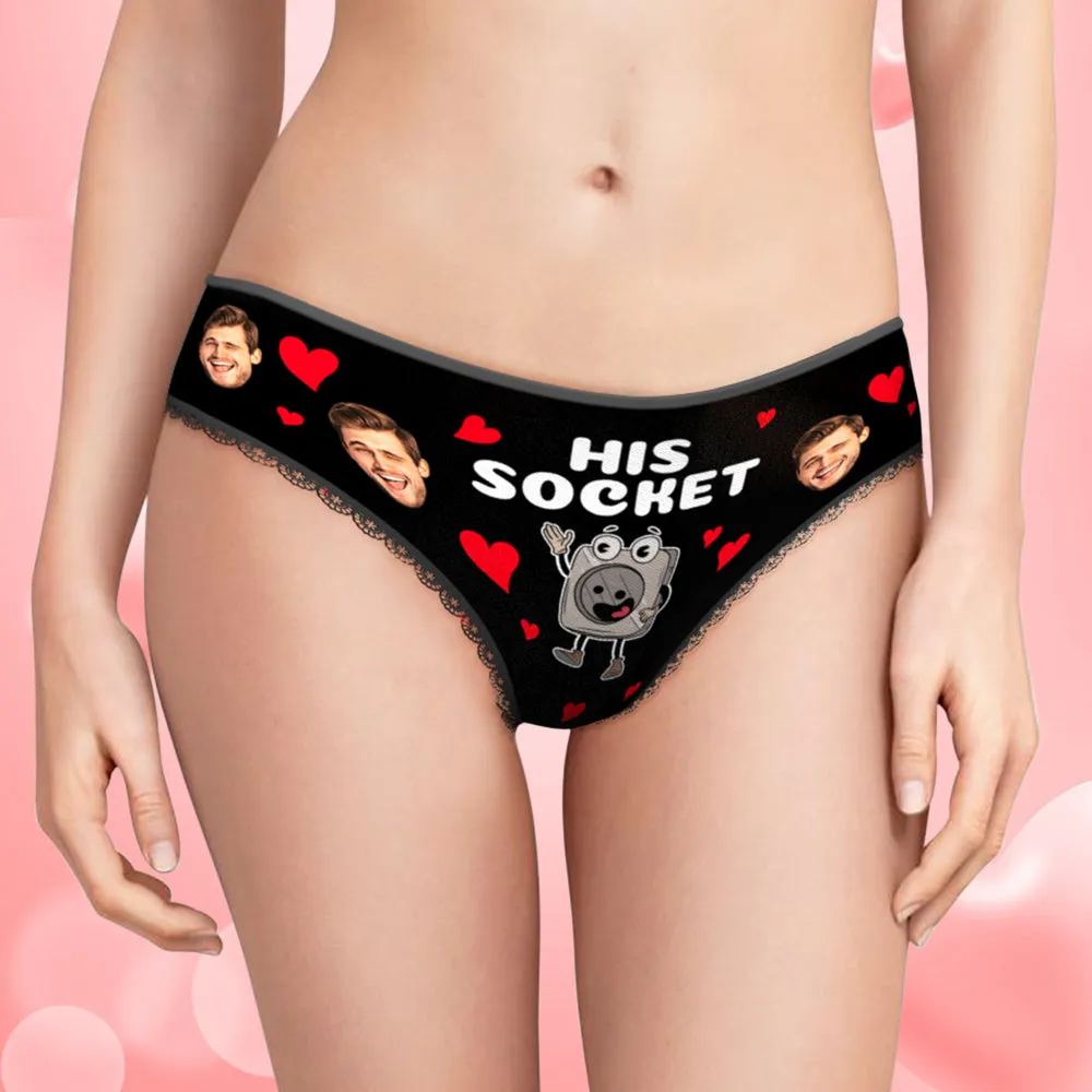 Custom Face Couple Underwear Personalised Boxer Briefs and Panties Valentine's Day Gifts