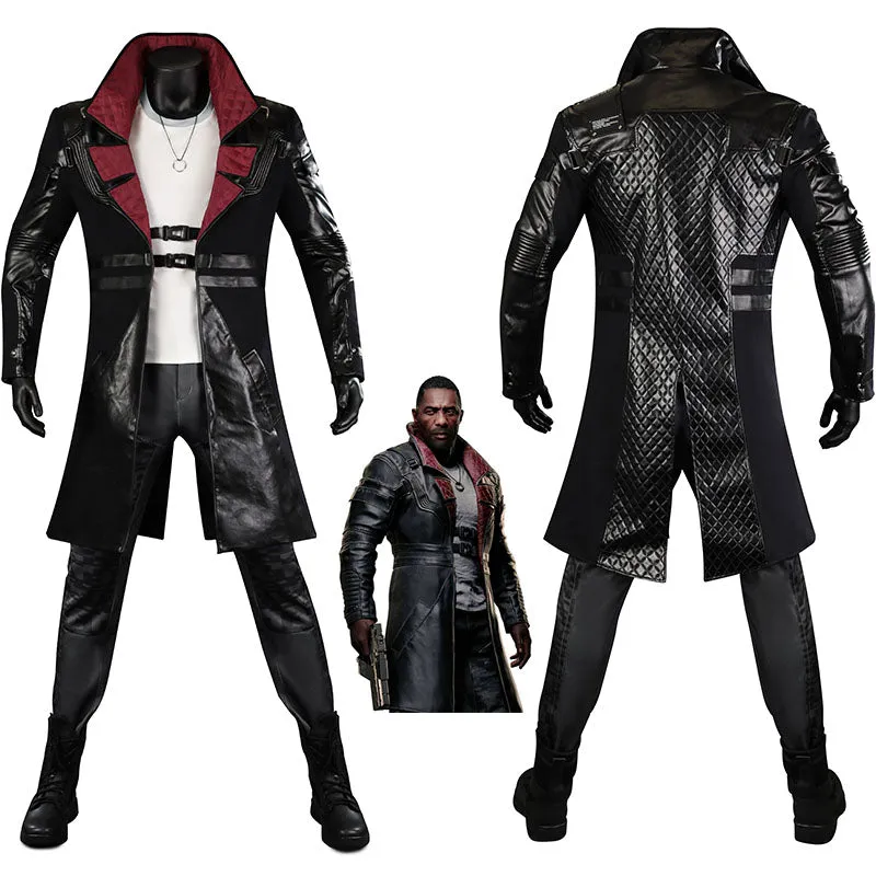 Cyberpunk 2077 Phantom Liberty Cosplay Costume Solomon Reed Coat Outfit Halloween Party Suit