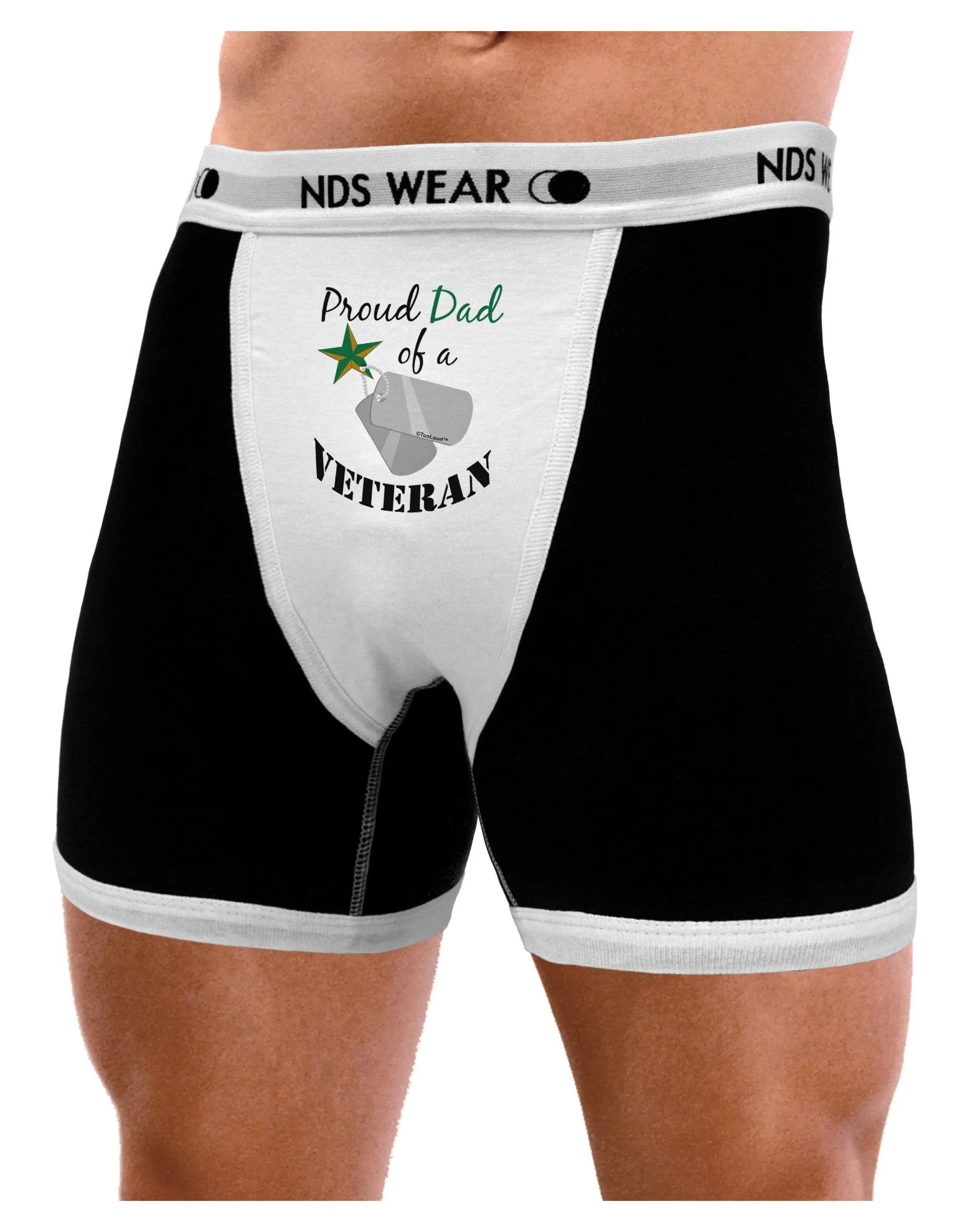 Dad of Veteran Mens Boxer Brief Underwear